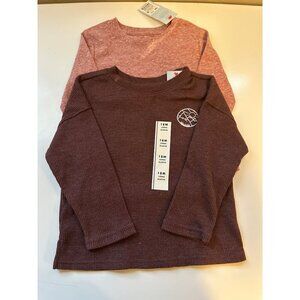 Cat & Jack Baby Boys Long Sleeve set of 2 size 18M NWT